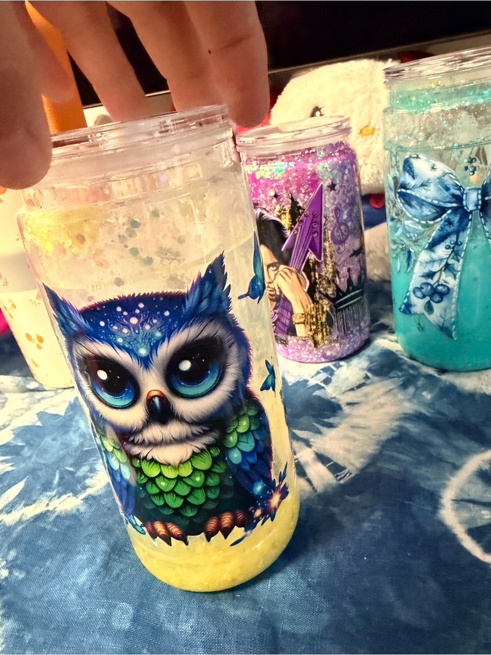 Owl Snow Globe 20oz Cup Never Used